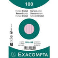 Indexkaarten exacompta 10839se roze papier