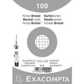 Indexkaarten exacompta 10209e wit papier