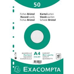 Indexkaarten exacompta 12606e wit papier