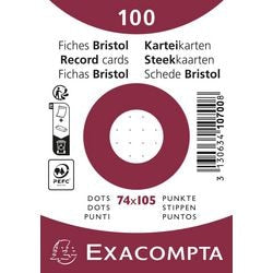 Indexkaarten exacompta 10700se wit papier