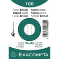 Indexkaarten exacompta 10800se wit papier