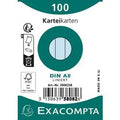 Indexkaarten exacompta 38082sb hemelsblauw
