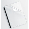Pack 100 binding cover transparent 53763 fellowes pvc a4