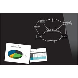 Sigel glasmagneetbord be!board 90x60cm zwart