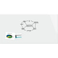 Sigel glasmagneetbord - be!board - superwit - 240x120cm - met magneten - si-b1700
