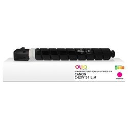 Inktcartridge owa c-exv 51 l m rood 26000p