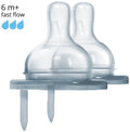 Pura silicone speen - fast flow - 2 stuks