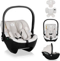 Lionelo moxie i-size - autostoel draagstoel vanaf geboorte - 40-87 cm - achterwaarts gericht (rwf) - bamboe stof - dri-seat - lichtgewicht 4,3 kg - isofix compatibel - memory foam - magnetische gordels - zonnekap - verstelbare hoofdsteun