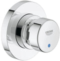 Grohe euroeco cosmopolitan s inbouw douchekraan zelfsluitend 1 2 blauw rood chroom