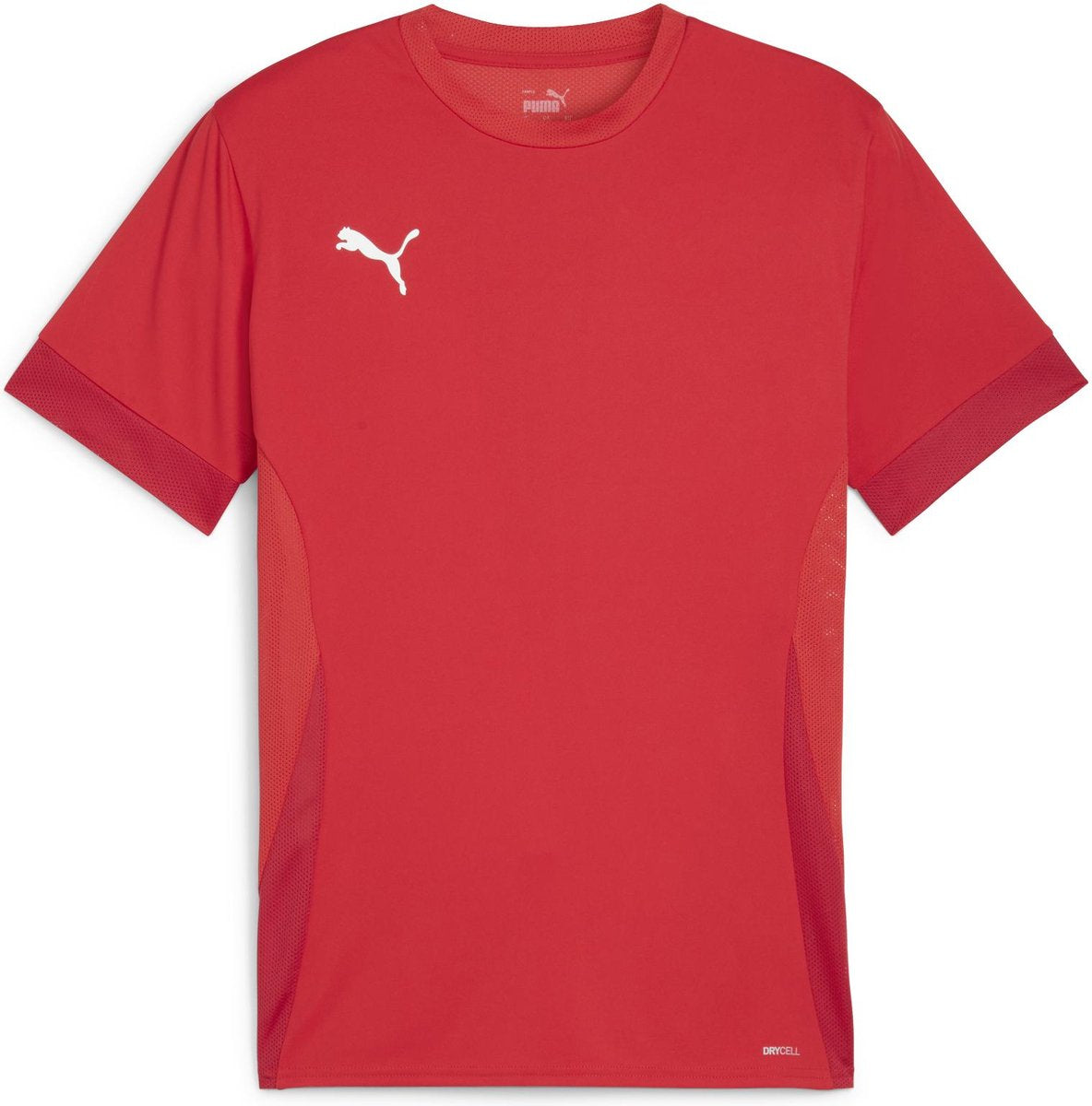Puma teamgoal matchday jersey jr unisex sportshirt - red- white-fast red 164