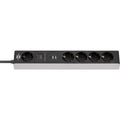 Brennenstuhl stekkerdoos met usb c power delivery 5-voudig grijs zwart