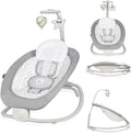 Lionelo pascal - baby wipstoel bouncer - met zachte trillingen - 12 melodieën - verstelbare rugleuning - speelboog met speelgoed - 5-puntsgordel - compact opvouwbaar - wipstoeltje - schommelstoel