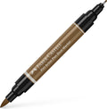 Faber-castell tekenstift - pitt artist pen - duo marker - 180 amber - fc-162180