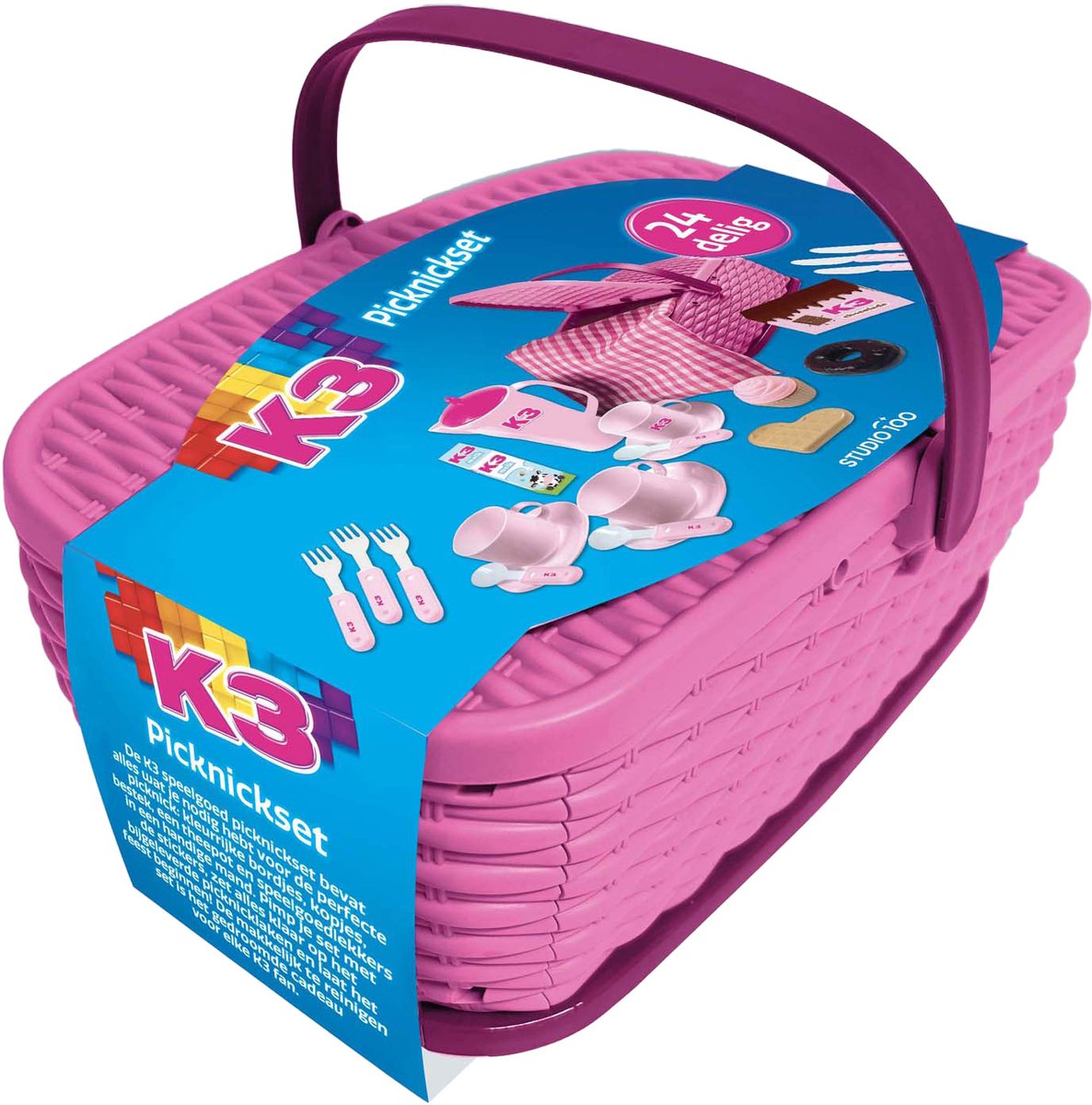 Studio 100 K3 Picknickset - 24-teilig.