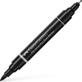 Faber-castell tekenstift - pitt artist pen - duo marker - 199 zwart - fc-162199