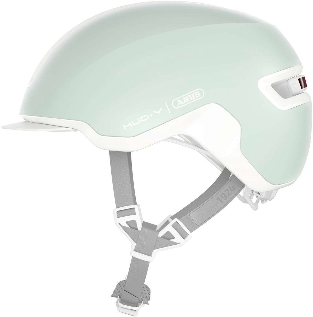 Abus fietshelm hud-y pure mint l - 57-61 cm - lichtgroen - geschikt voor gebruik op elektrische fietsen - stadsfietsen - 330 g