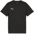 Puma teamgoal jersey jr jongens sportshirt - black- white-flat dark gray 152