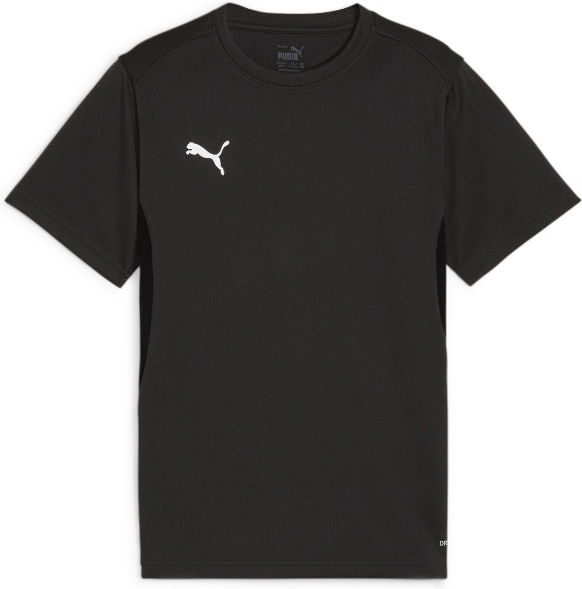 Puma teamgoal jersey jr jongens sportshirt - black- white-flat dark gray 140