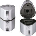 Faber-castell puntenslijper faber castell 2001 trio grip zilver