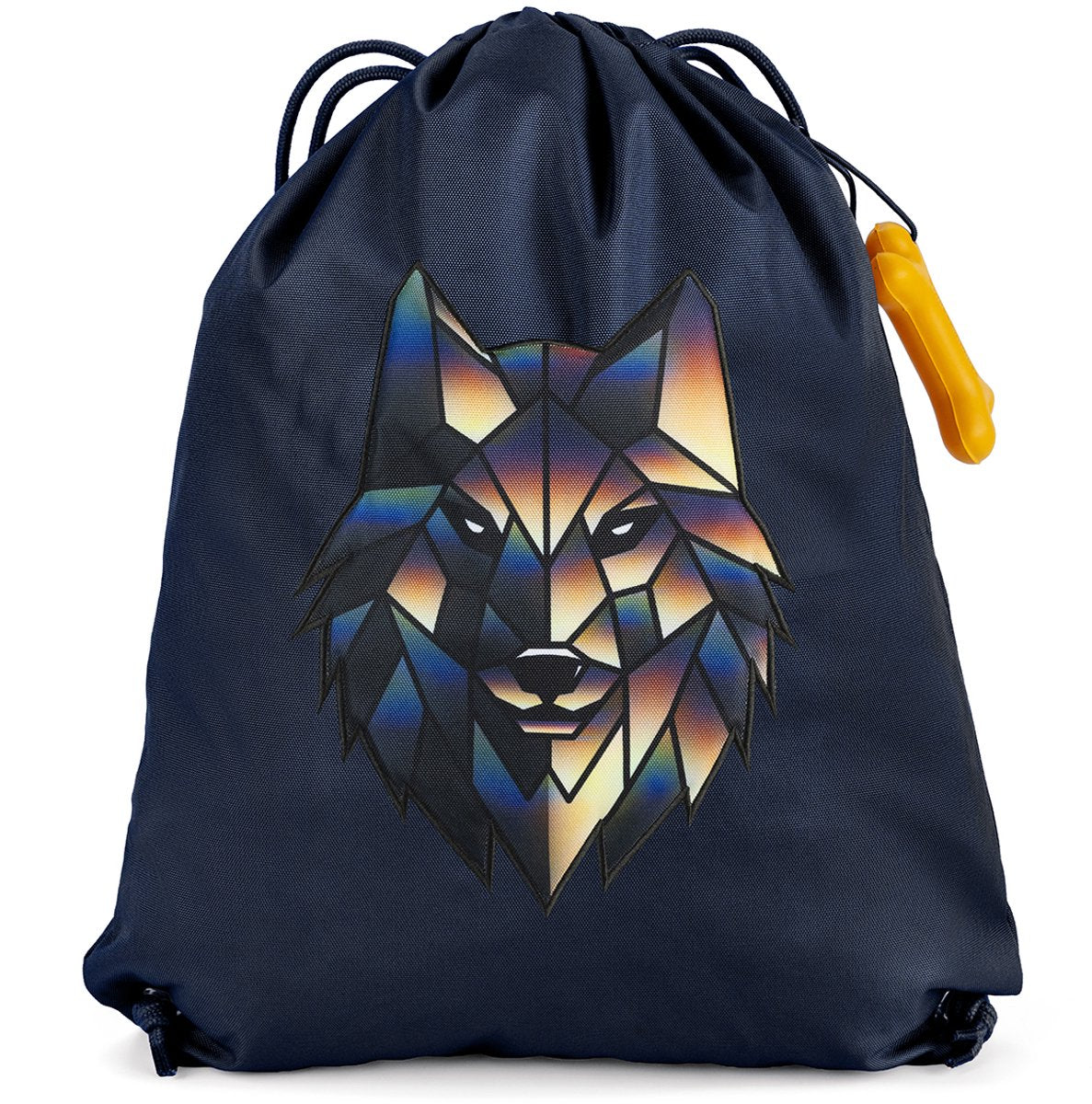 Stones and bones hazel 4.0 - gymtas - zwemtas - waterdicht materiaal - wolf - donkerblauw