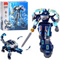 Sluban exosuit robot sea turtle bouwspeelgoed 2in1 actiefiguur schildpad - constructiespeelgoed - bouwset met 251 bouwstenen - m38-b1278 - vanaf 6 jaar