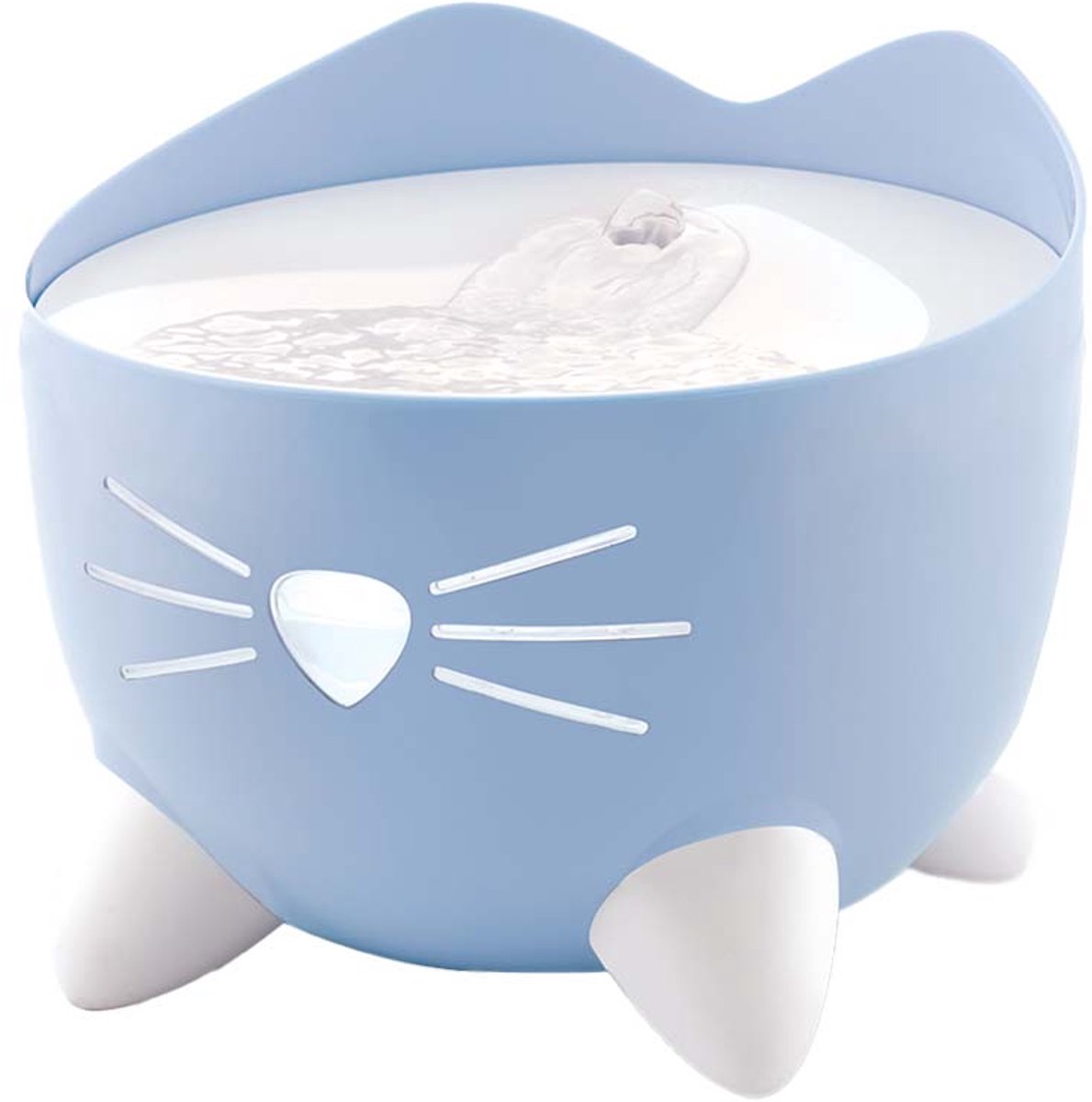 Catit pixi fountain combi kit - kattendrinkbak - blauw wit