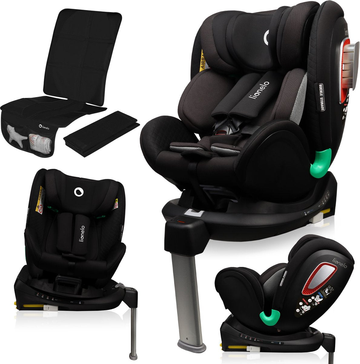 Lionelo - antoon plus - autostoel - adac veiligheidscertificaat - isofix - 360 graden rotatie - 0 - 18 kg