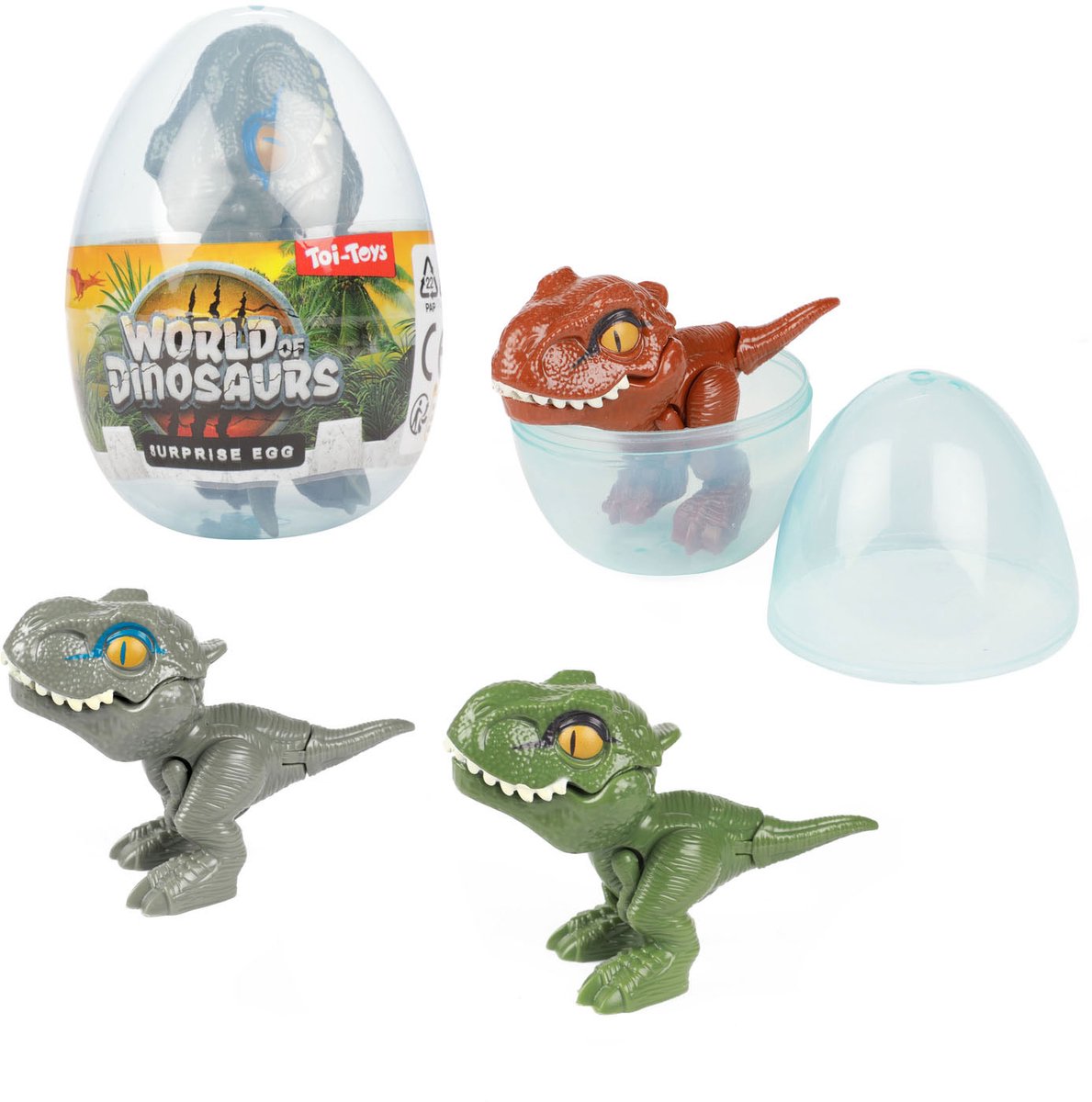 Toi-toys verrassingsei dino met beweegbare poten
