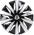 Sparco wieldoppen lazio 13 inch zwart zilver - 4 stuks