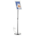 Displaystandaard durable kliklijst a4 portret en liggend zilver
