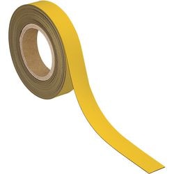 Maul magneetband - geel - metaal - beschrijfbaar - 1 stuk - 10 m x 30 mm x 1 mm