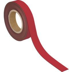 Maul magneetband - rood - metaal - beschrijfbaar - 1 stuk - 10 m x 30 mm x 1 mm