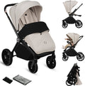 Lionelo mika plus kinderwagen - all-terrain wielen - lichtgewicht - verstelbare zitting - xxl kap met upf 50+ - compact opvouwbaar - inclusief accessoires