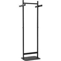 Maul salsa kapstok - 10 haak - standvoet - zwart - 1 stuk - 60 x 43 x 173 cm -