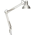 Maul study bureaulamp - metaal - zilver - e27 fitting - tafellamp met klem - zonder lichtbron
