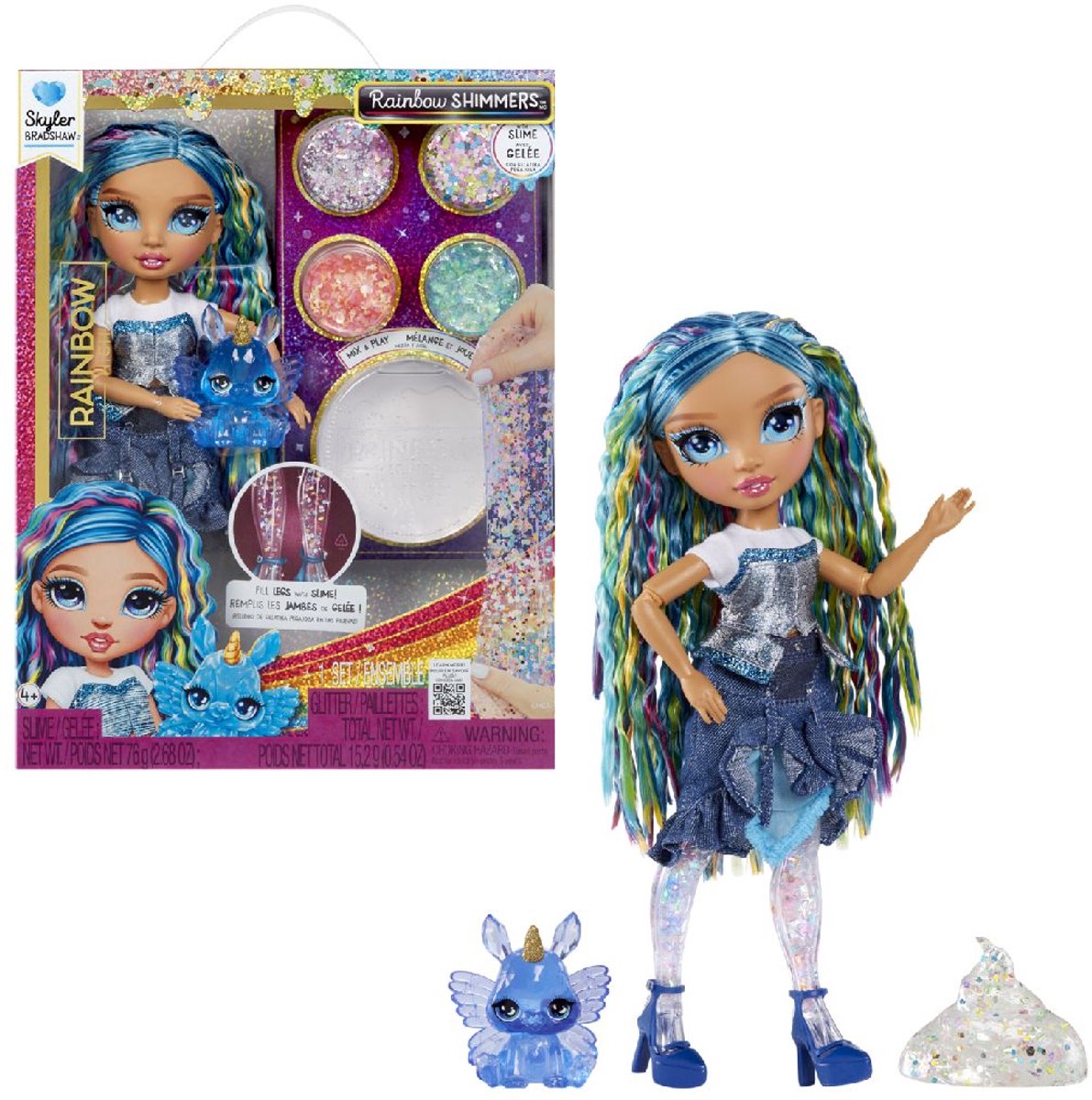 MGA Entertainment Rainbow High Fashion Puppe mit Schleim - Skyler