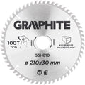 Graphite cirkelzaagblad 205 mm, 80 tands, aluminium