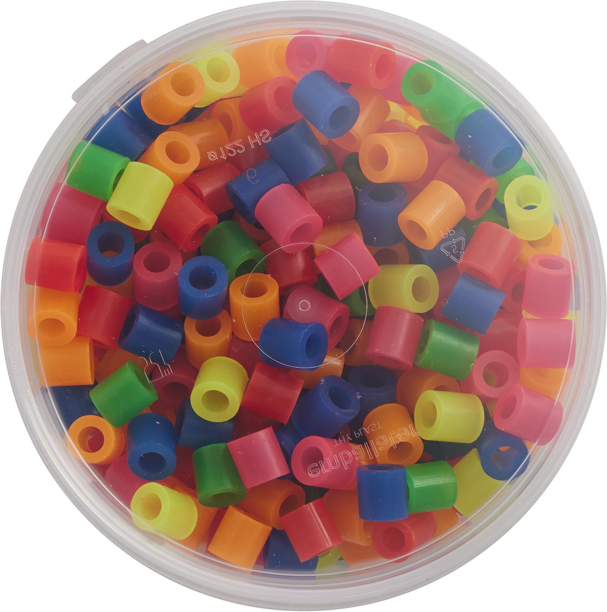 Hama maxi strijkkralen in bak - neonmix (051), 600st.