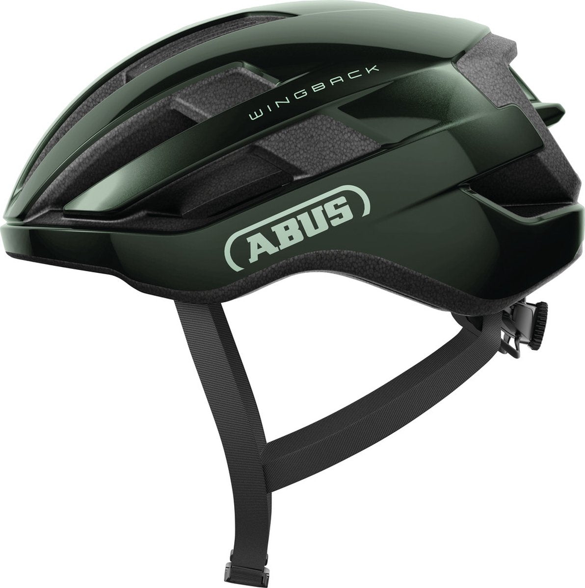 Abus fietshelm wingback moss green l - 57-61 cm - groen - geschikt voor gebruik op racefietsen - gravelbikes - 270 g l