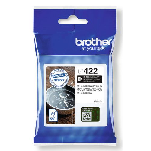 Inktcartridge brother lc422bk