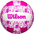 Wilson volleybal stamp graffity roze wit maat 5