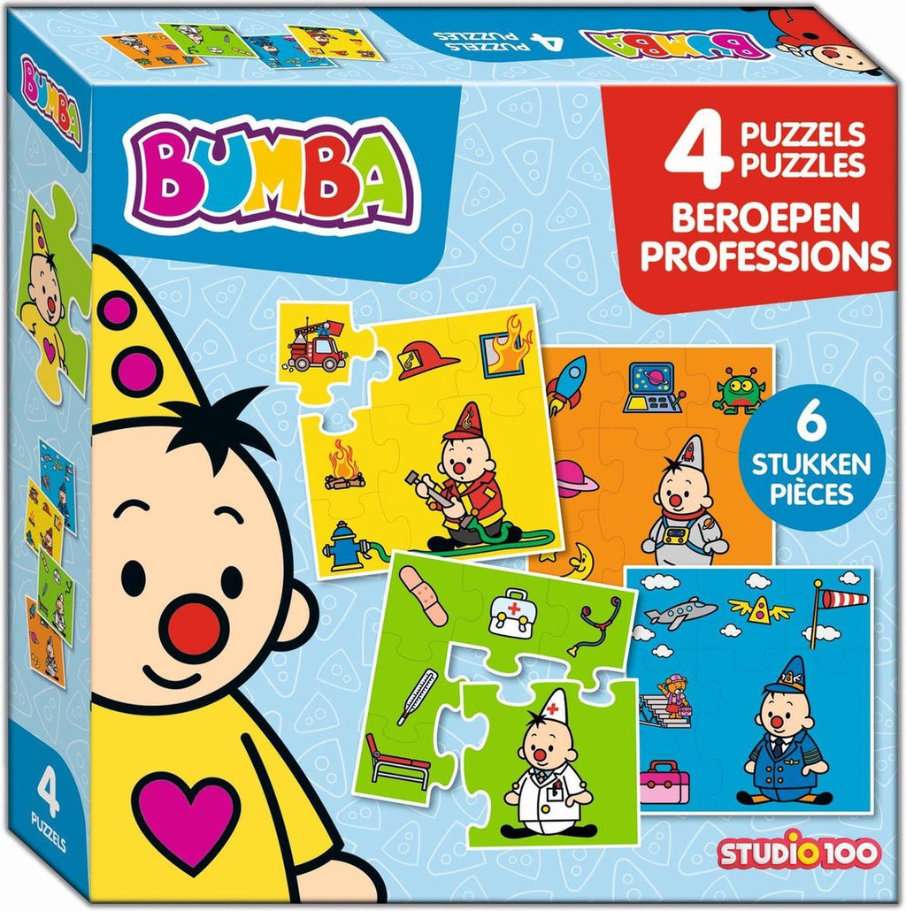 Studio 100 Bumba Puzzle-Berufe, 4 in 1