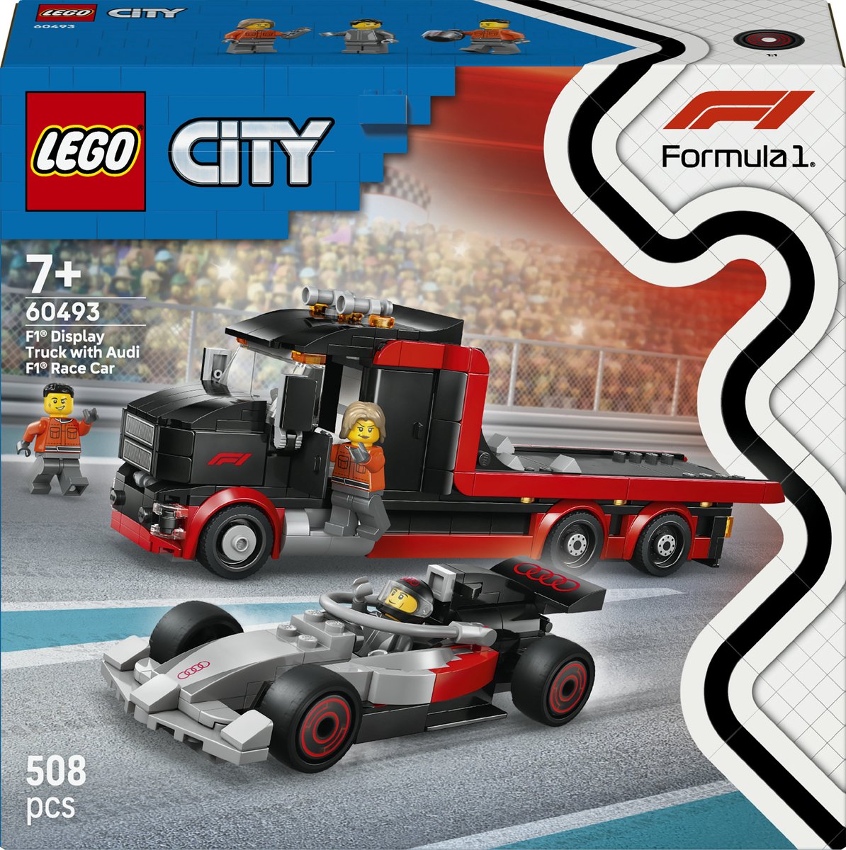 LEGO City 60493 F1-Display-Truck mit Audi F1-Rennwagen
