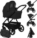 Lionelo carmine kinderwagen 3 in 1 – inclusief astrid i-size autostoel – graveltech all-terrain wielen – 3d ventilatie airydots matras – anti-reflux reiswieg – comfortabele vering – inklapbaar met zitting – upf50+ – complete accessoireset