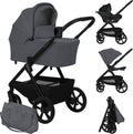 Lionelo carmine kinderwagen 3 in 1 – inclusief astrid i-size autostoel – graveltech all-terrain wielen – 3d ventilatie airydots matras – anti-reflux reiswieg – comfortabele vering – inklapbaar met zitting – upf50+ – complete accessoireset