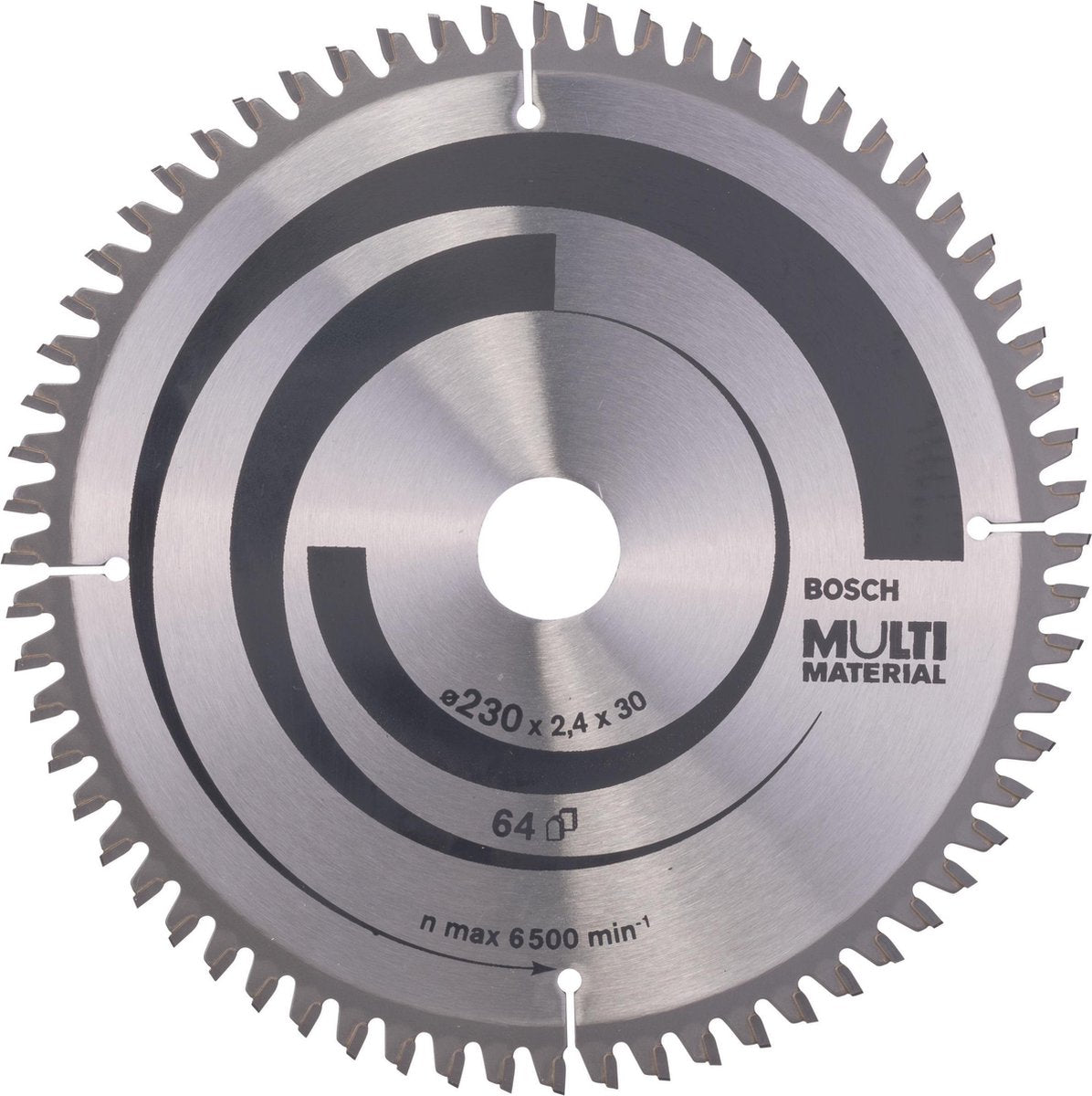 Bosch - cirkelzaagblad multi material 230 x 30 x 2,4 mm, 64
