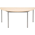 Halfronde tafel sodematub ijzer bruin, zilver