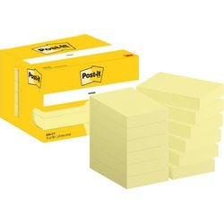 Post-it notes | 100 vel | ft 51 x 76 mm | geel | pak van 12 blokken
