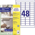 Multifunctionele etiketten avery l4736rev-10 papier wit