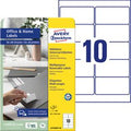 Multifunctionele etiketten avery l4744rev-10 papier wit